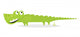 Happy Crocodile Wall Decal