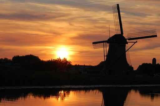 Typical Dutch Sunset Wall Decal