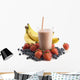Smoothie Glass Surrounded Fruit Wall Decal