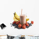 Smoothie in a Glass Surrounded by Fruit Wall Decal