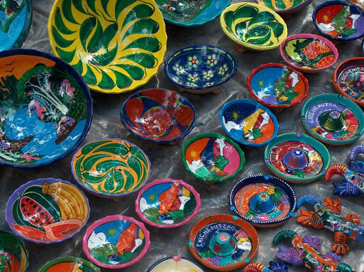 Colorful Pottery from Ippasia Wall Mural