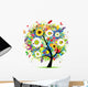 Floral tree beautiful Wall Decal