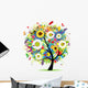 Floral tree beautiful Wall Decal