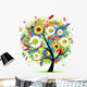 Floral tree beautiful Wall Decal