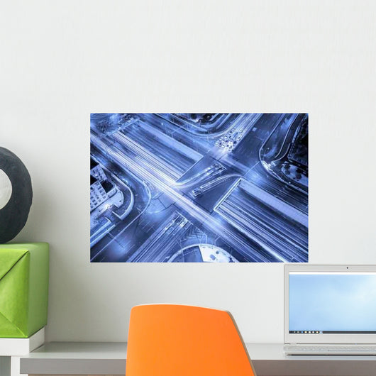 Road Junction Evening China Wall Decal