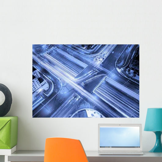Road Junction Evening China Wall Decal