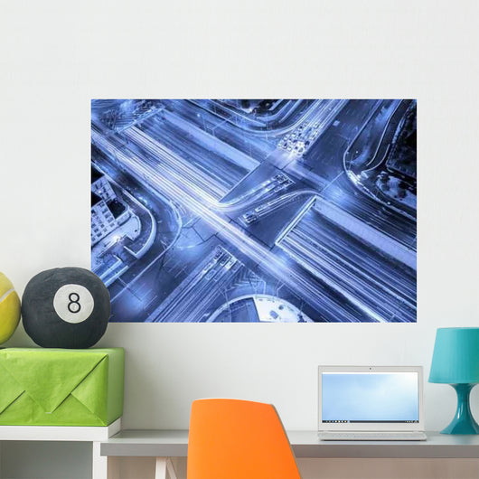 Road Junction Evening China Wall Decal