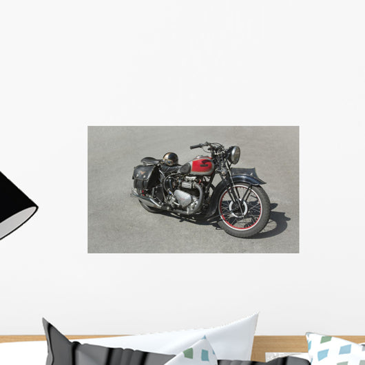 Vintage Motorcycle 70 Years Wall Decal