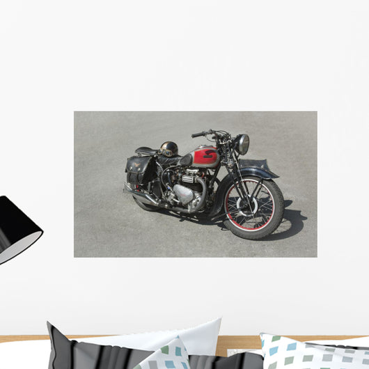 Vintage Motorcycle 70 Years Wall Decal
