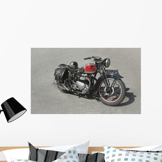 Vintage Motorcycle 70 Years Wall Decal