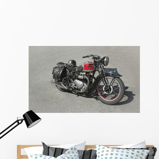 Vintage Motorcycle 70 Years Wall Decal