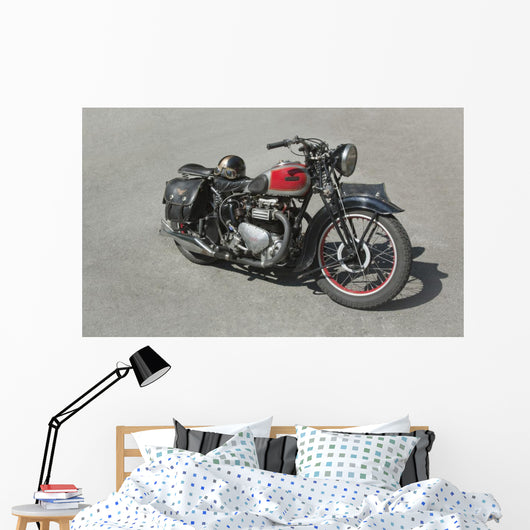 Vintage Motorcycle 70 Years Wall Decal