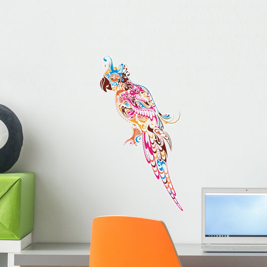 Colorful Parrot Wall Decal