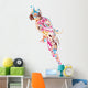 Colorful Parrot Wall Decal