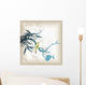 Bamboo Leaf Bird 4 Wall Mural