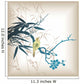 Bamboo Leaf Bird 4 Wall Mural