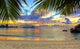 Tropical Beach at Sunset Wall Mural