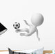 3D Small People Blow Wall Decal