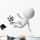 3D Small People Blow Wall Decal