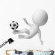 3D Small People Blow Wall Decal