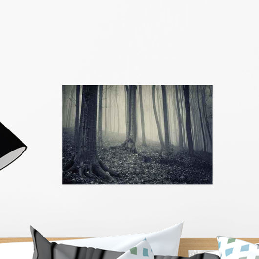 Old Forest with Fog Wall Decal