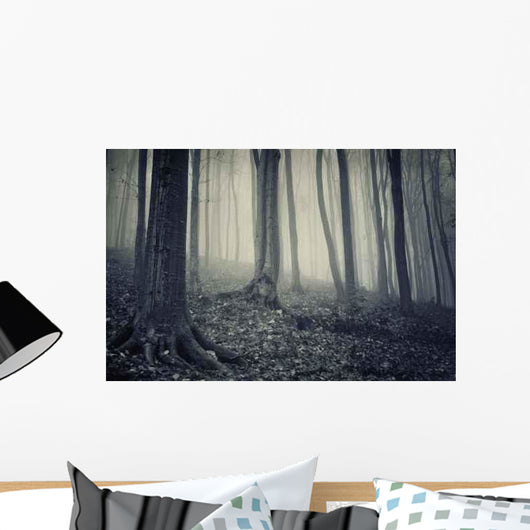 Old Forest with Fog Wall Decal