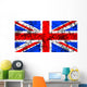 grunge union jack Wall Mural
