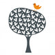 bird and tree wallpaper design Wall Decal