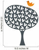 bird and tree wallpaper design Wall Decal