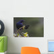 Alert Brewer's blackbird perched on twig Wall Mural