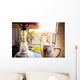 Teapot and lamp on windowsill in afternoon sun, Baron's Court Wall Mural