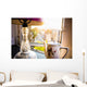 Teapot and lamp on windowsill in afternoon sun, Baron's Court Wall Mural