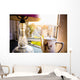 Teapot and lamp on windowsill in afternoon sun, Baron's Court Wall Mural