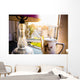 Teapot and lamp on windowsill in afternoon sun, Baron's Court Wall Mural