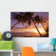Palm trees at sunset Wall Mural