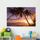 Palm trees at sunset Wall Mural