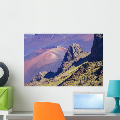 Cinder Cones Wall Mural shown on a wall