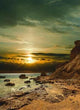 Sunset over Sea Wall Decal