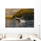 Breaching Humpback whale in Prince William Sound Wall Mural