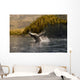 Breaching Humpback whale in Prince William Sound Wall Mural