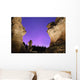 Light painting on monolith and star trails Wall Mural