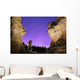 Light painting on monolith and star trails Wall Mural