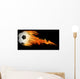 an image of a soccerball on fire Wall Mural