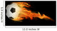 an image of a soccerball on fire Wall Mural