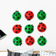 Group Ladybugs White Wall Decal