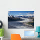 Aerial view of a meandering glacier within Lake Clark Pass Wall Mural
