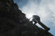 Man scrambling up ridge in the Black Cuillin Wall Mural