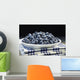 Bowl of blueberries Wall Mural