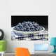 Bowl of blueberries Wall Mural