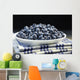 Bowl of blueberries Wall Mural